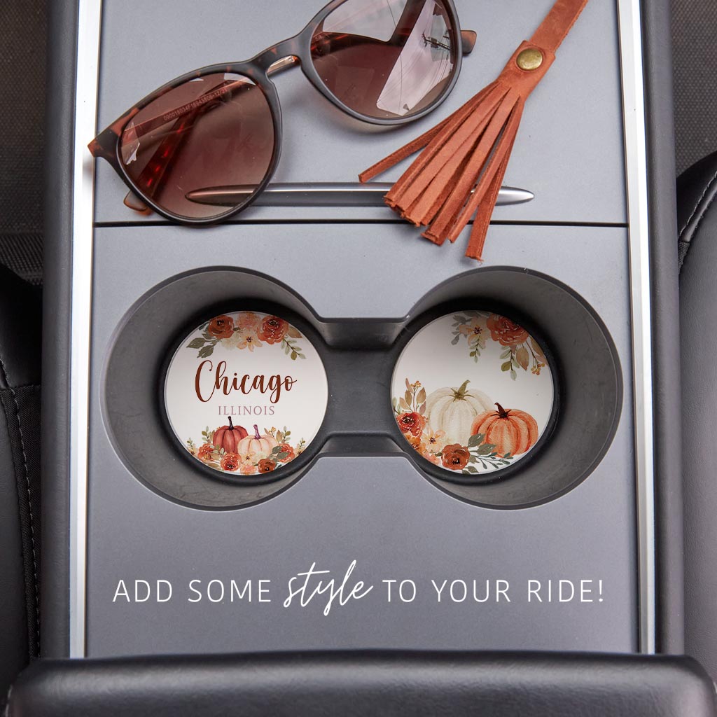Love+Local Car Coaster Pack | Fall & Harvest Pumpkins