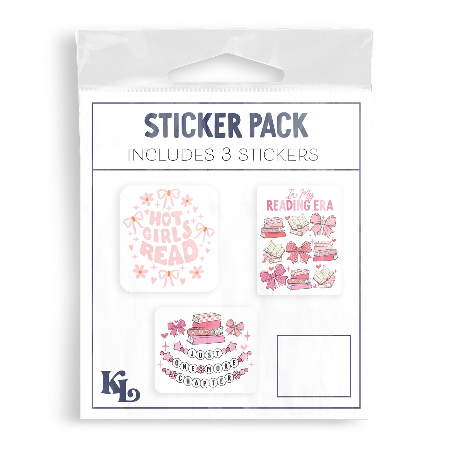 Vinyl Sticker 3-Pack Book Lovers