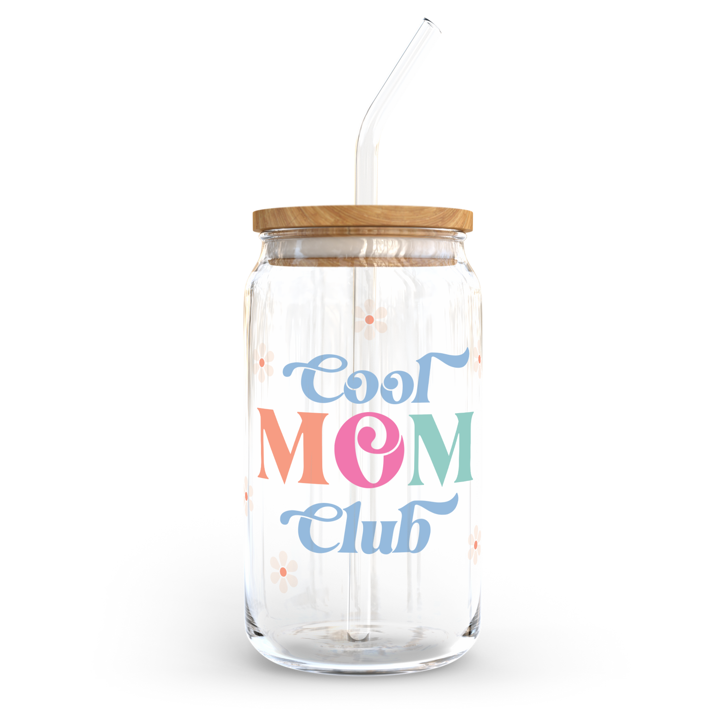 16oz Glass Cup - Cool Mom Club