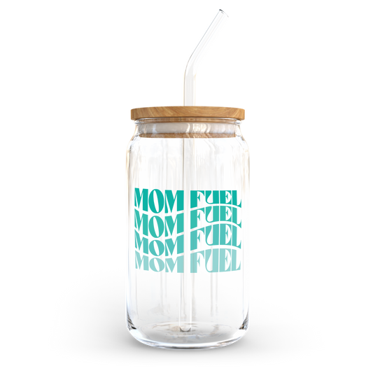 16oz Glass Cup - Mom Fuel