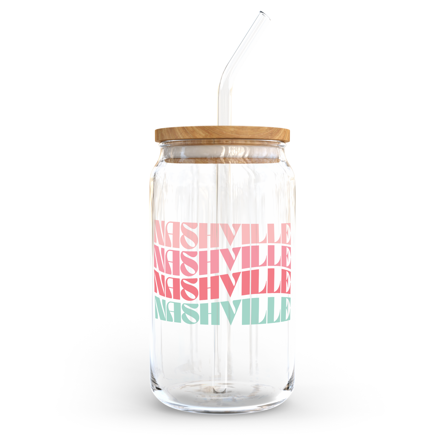 16oz. Glass Cup - Retro Wave Local