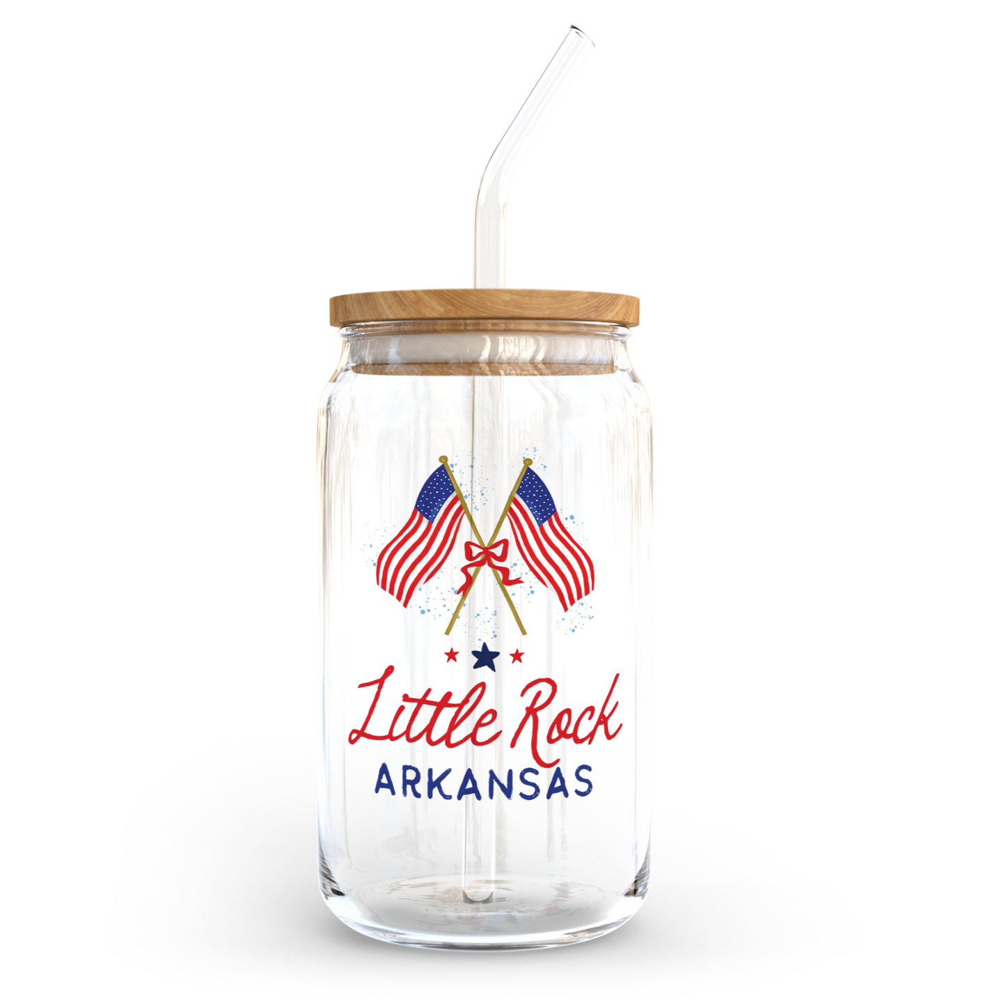 Love+Local 16oz. Glass Tumbler | American Summer Flag
