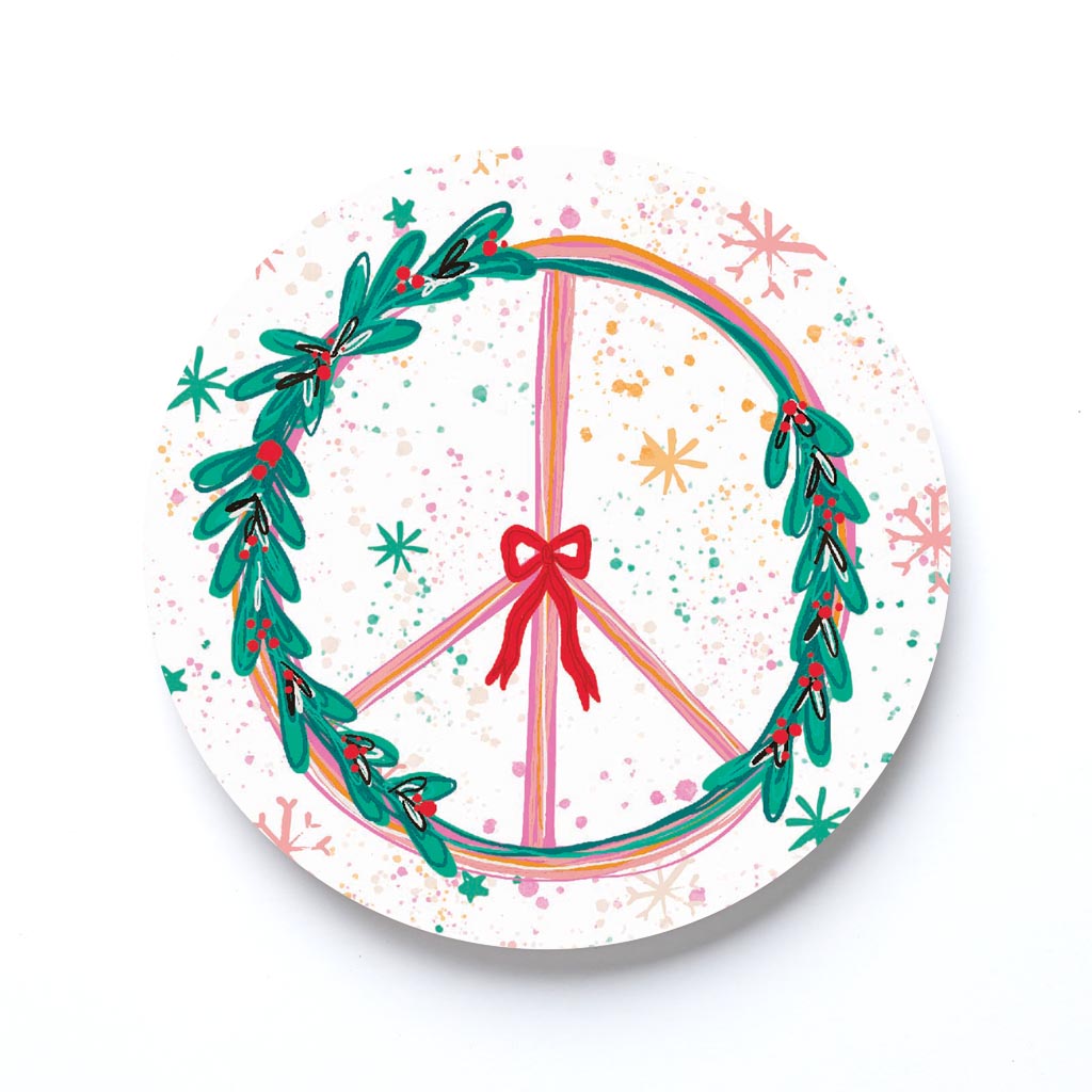 Confetti Nutcrackers Peace Wreath