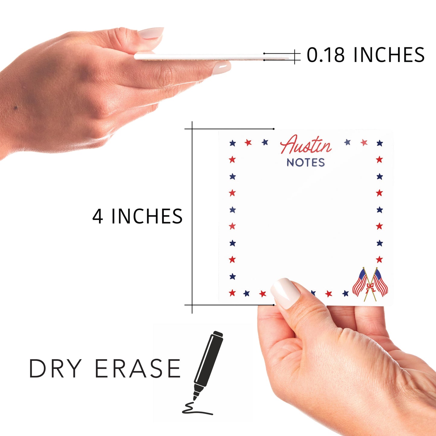 Love+Local 4x4 Dry Erase | American Summer Star