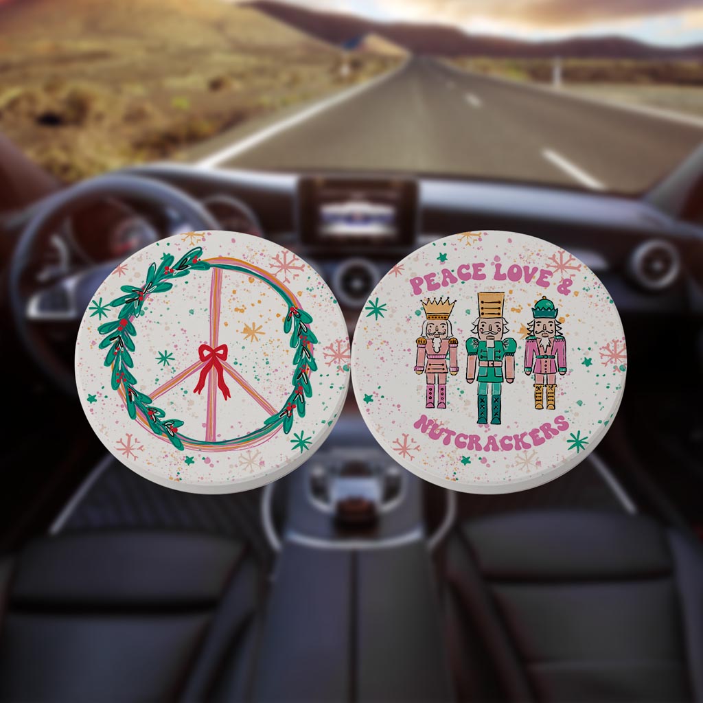 Confetti Nutcracker Car Coaster 2 Pack | Peace Love Nutcrackers