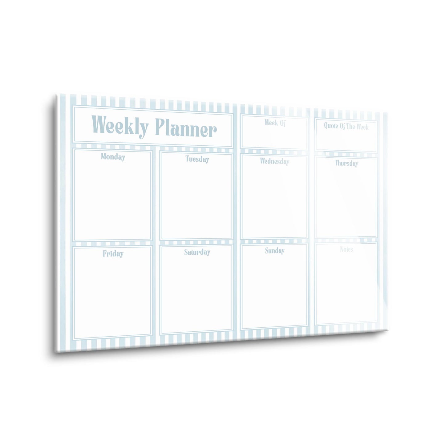 Chinoiserie Chic Weekly Planner Stripe