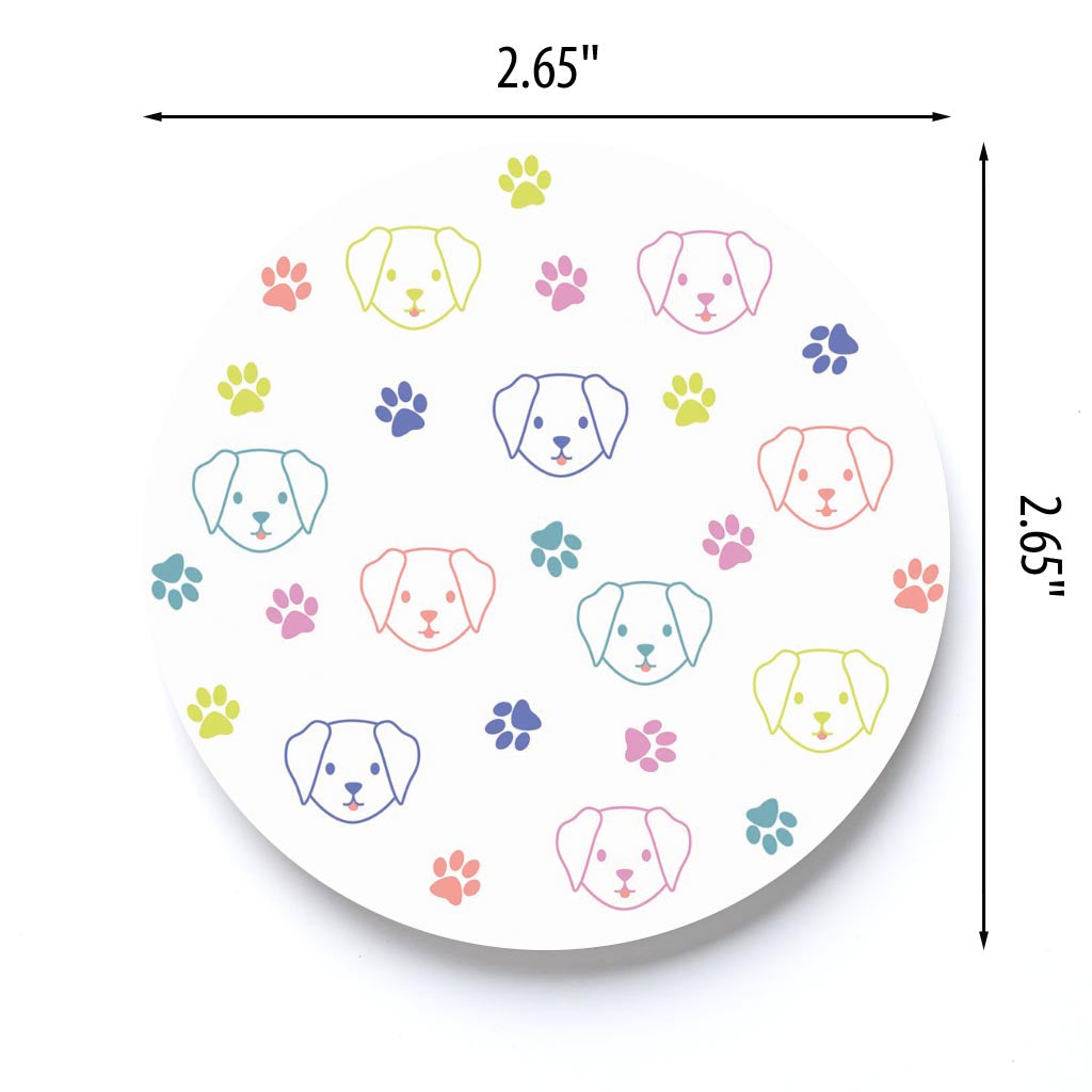 Cute Dog Faces Colorful