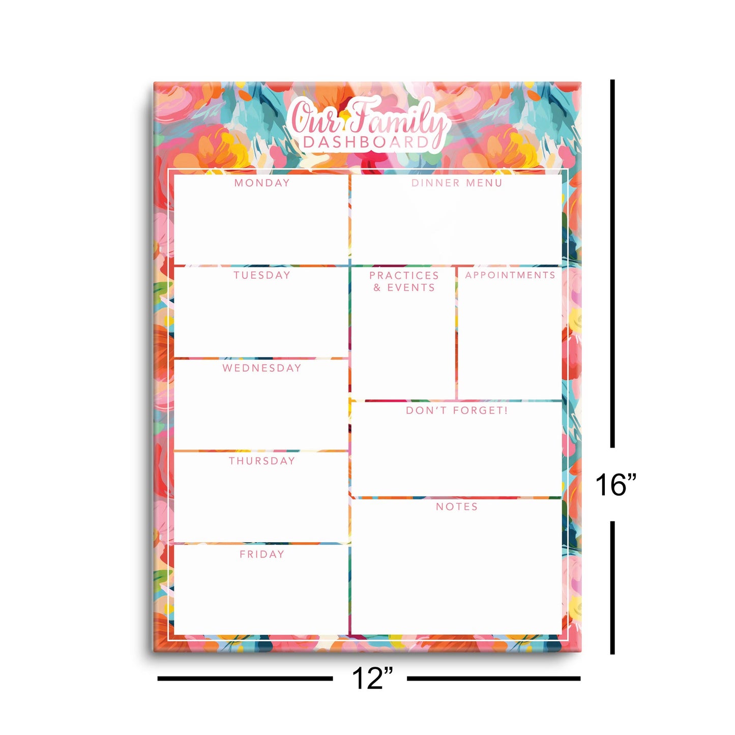 Abstract Florals Our Family Dashboard