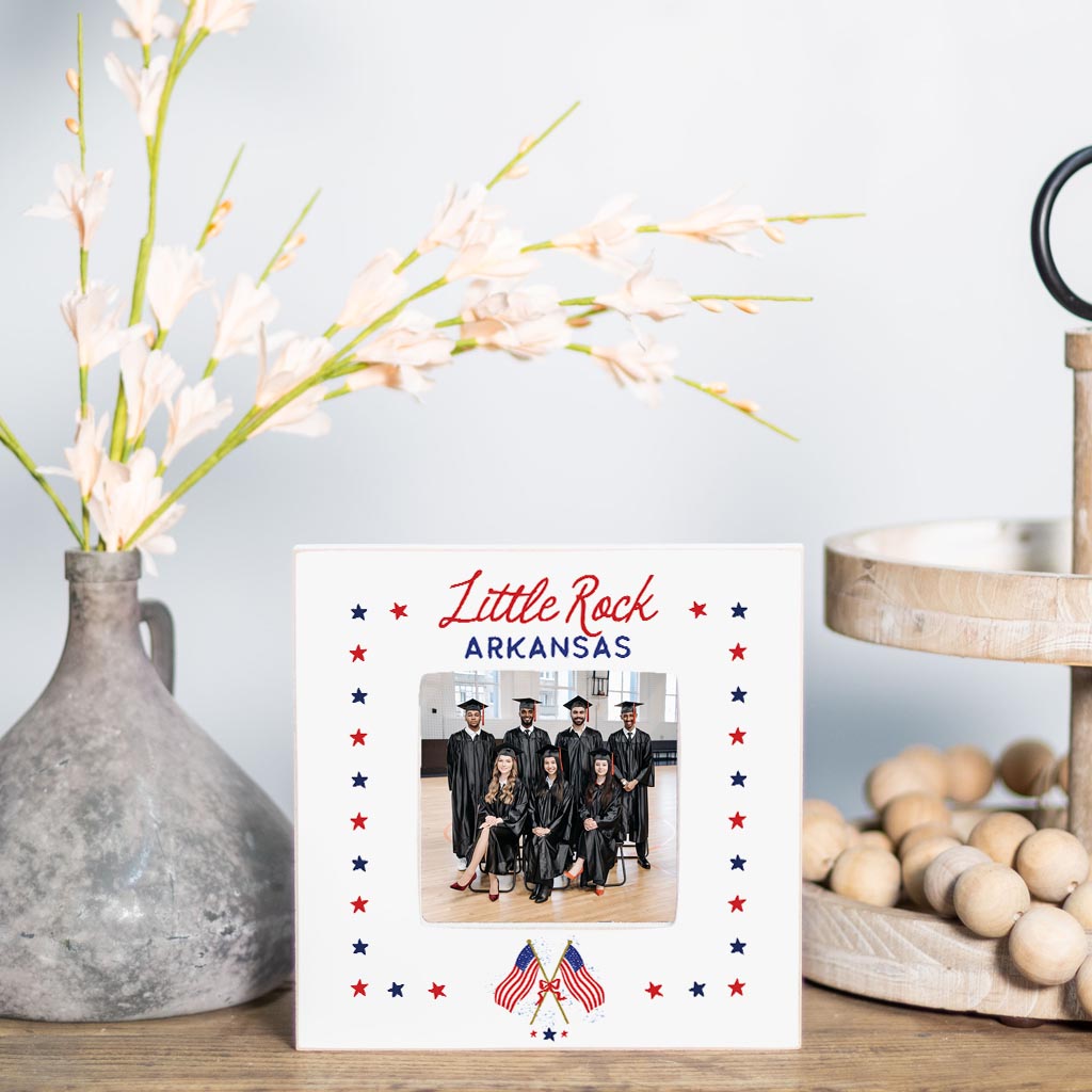 Love+Local 4x4 Picture Frame | American Summer Stars & Flags