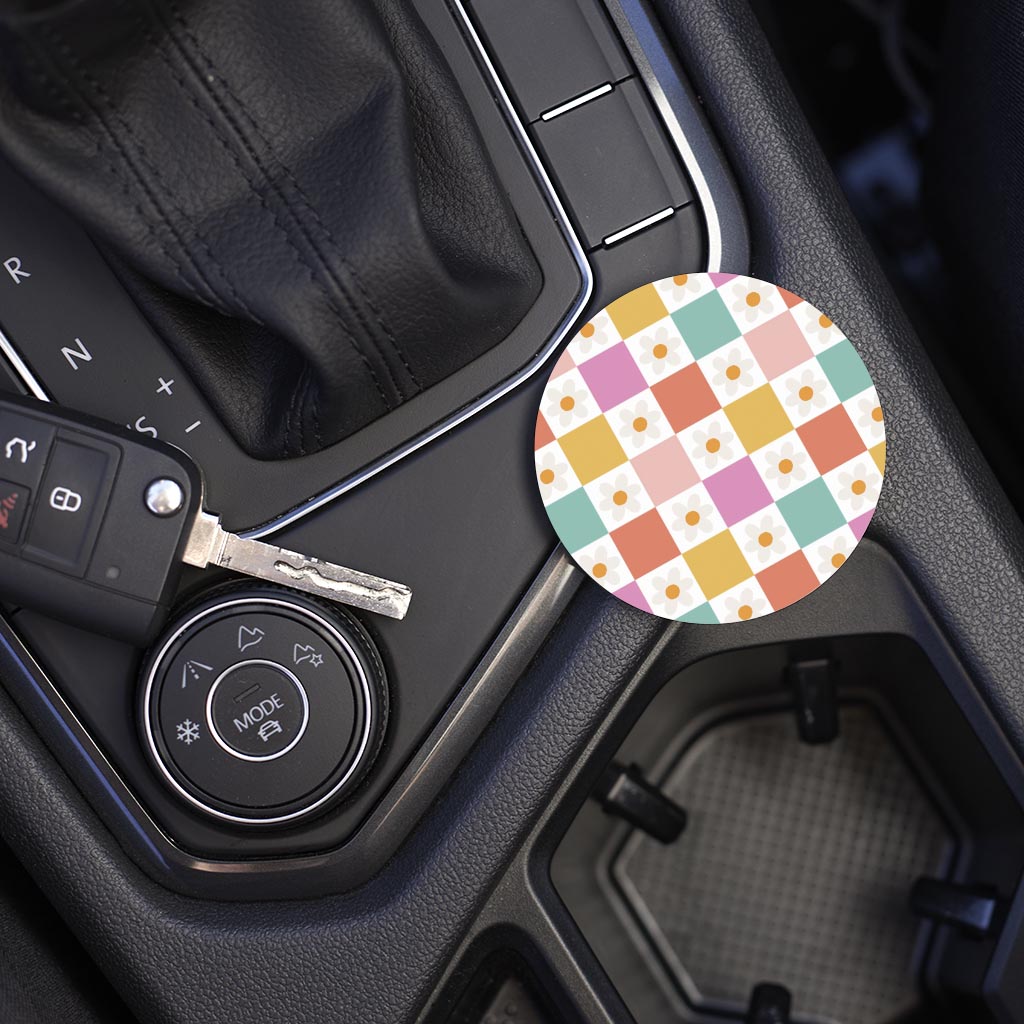 Floral Checker Pattern