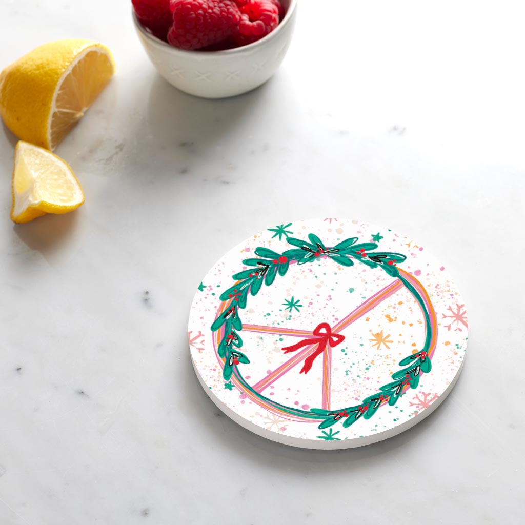 Confetti Nutcrackers Peace Wreath