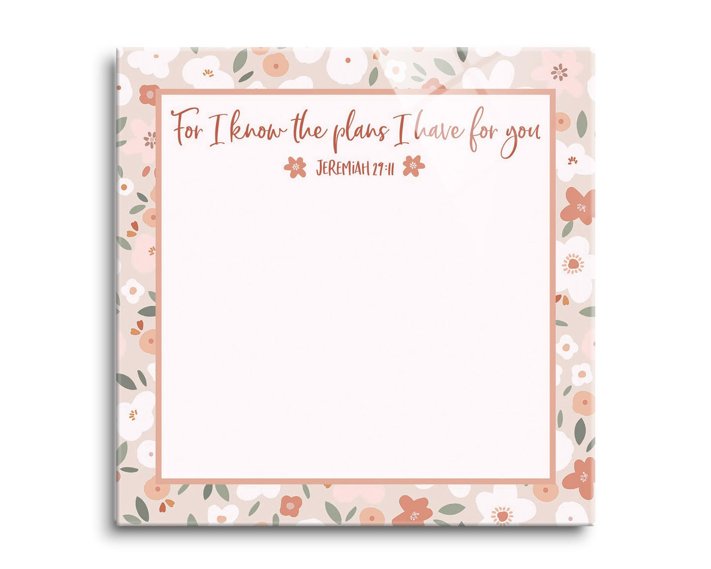 For I Know The Plans Floral Border