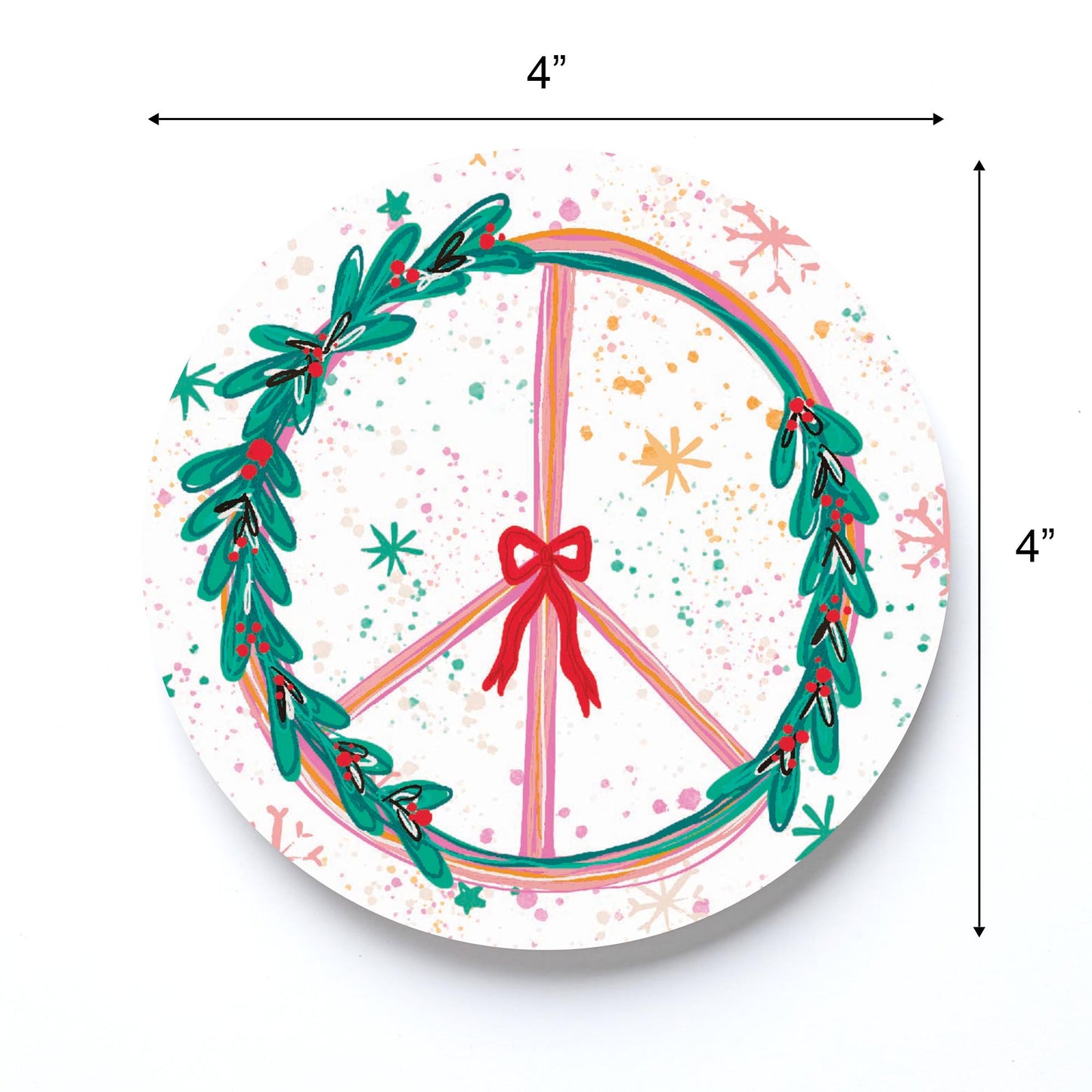 Confetti Nutcrackers Peace Wreath