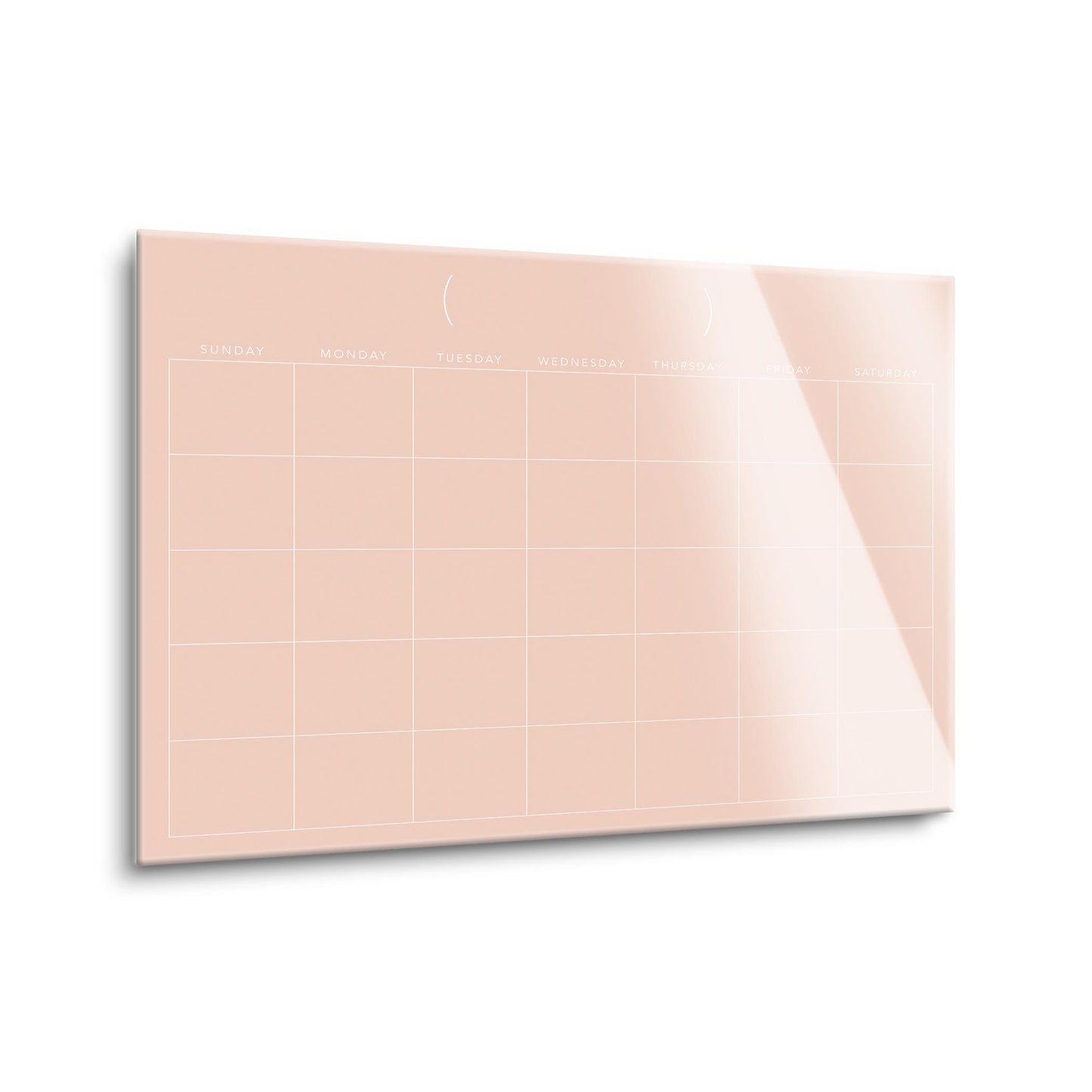 Monthly Calendar Peach