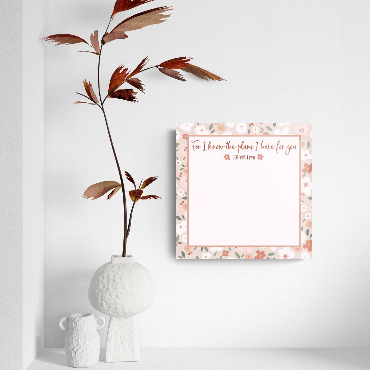 For I Know The Plans Floral Border