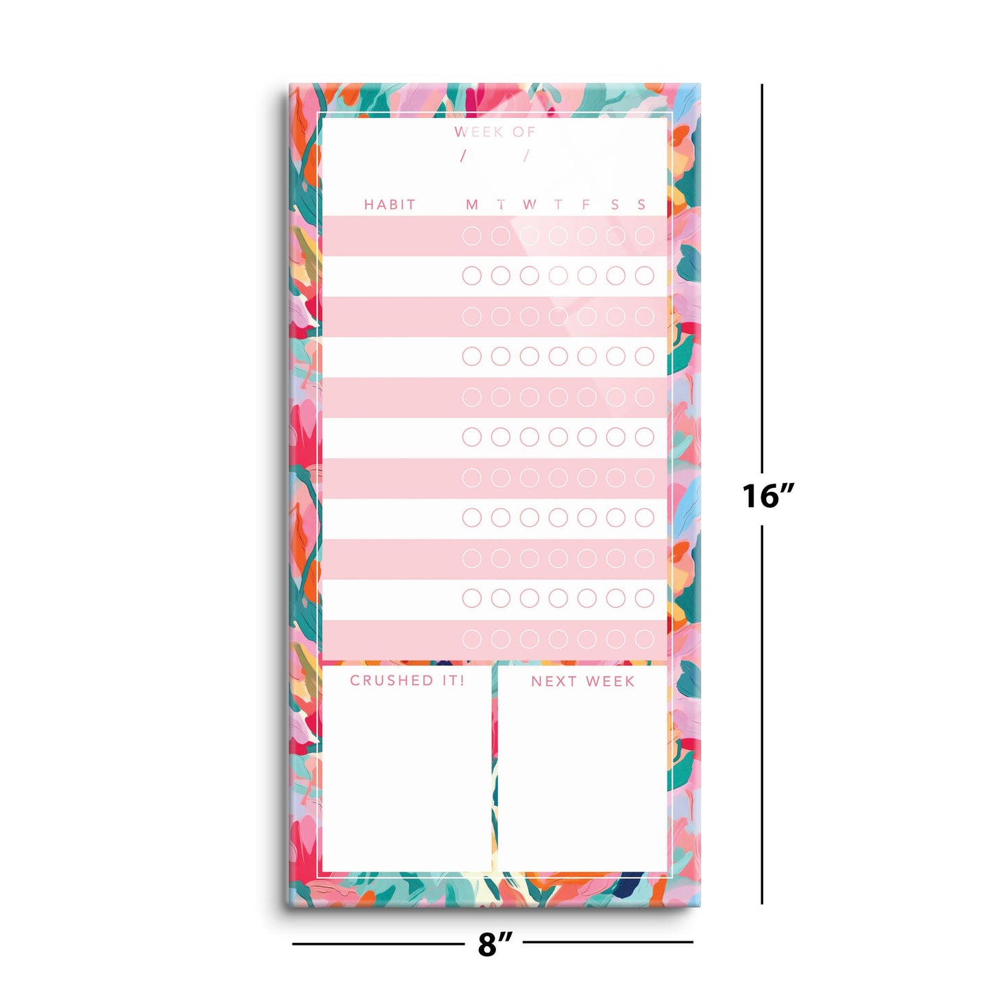 Abstract Florals Habit Tracker