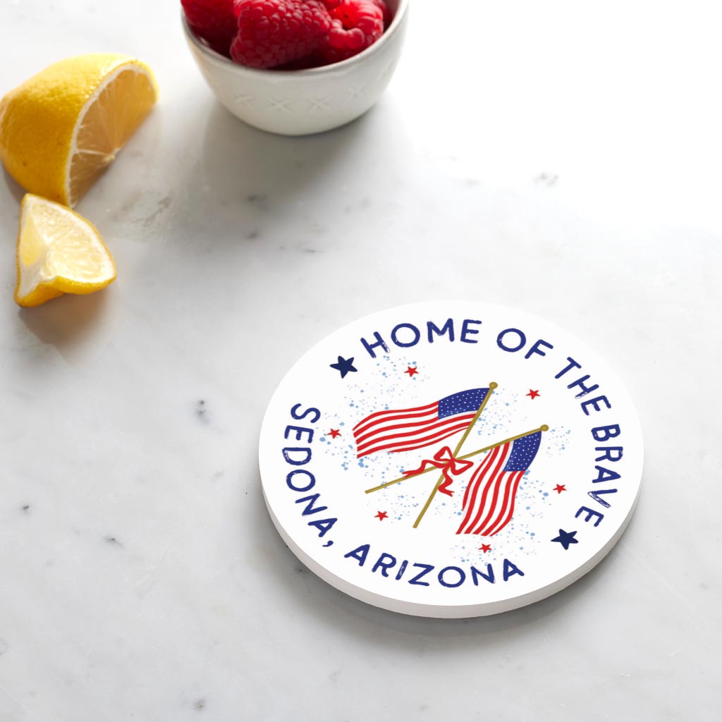 Love+Local Round Coaster | American Summer Home Of The Brave