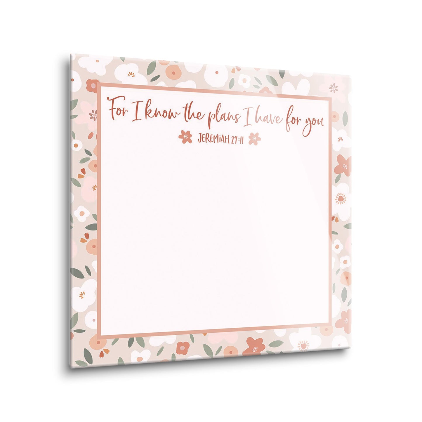 For I Know The Plans Floral Border