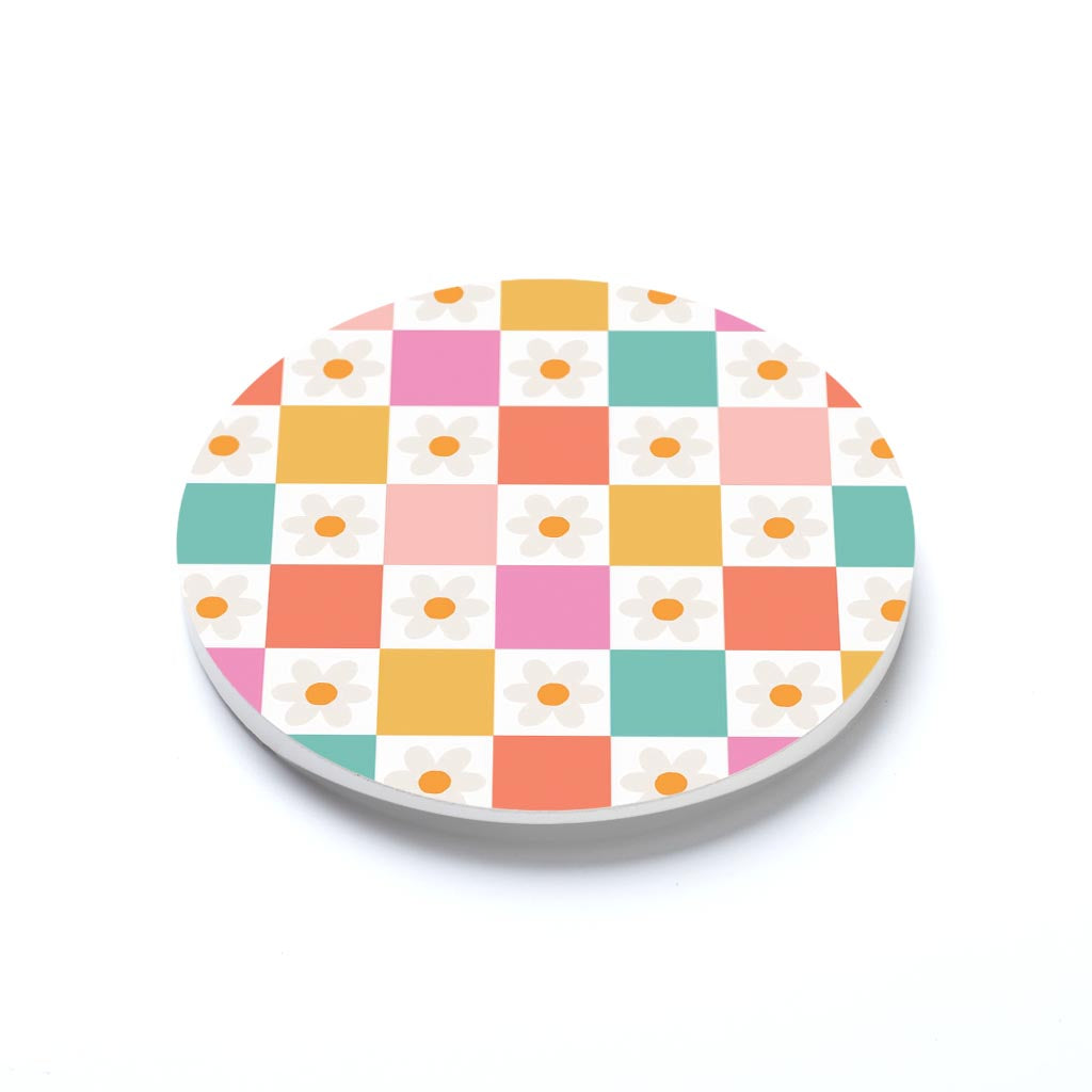 Floral Checker Pattern