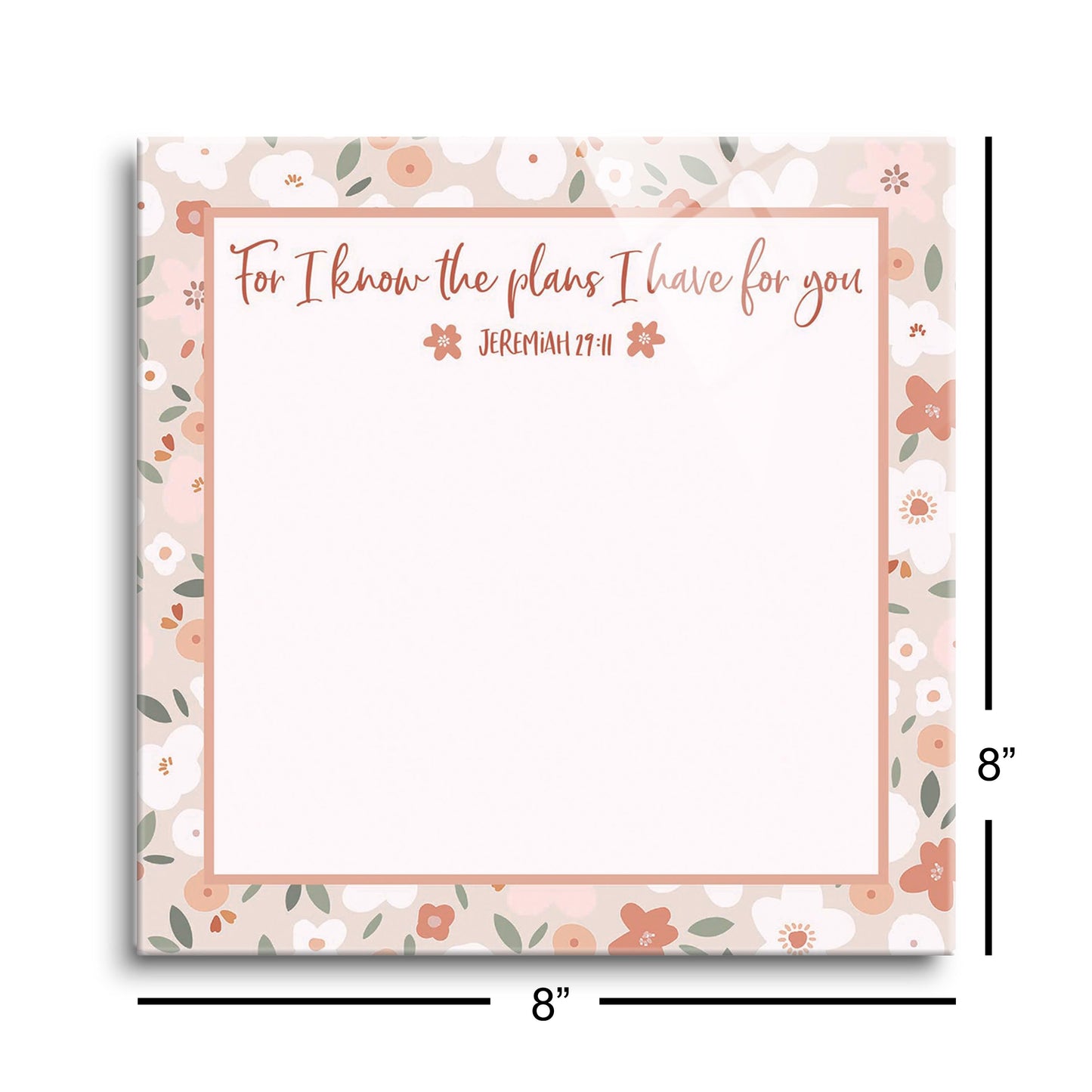For I Know The Plans Floral Border