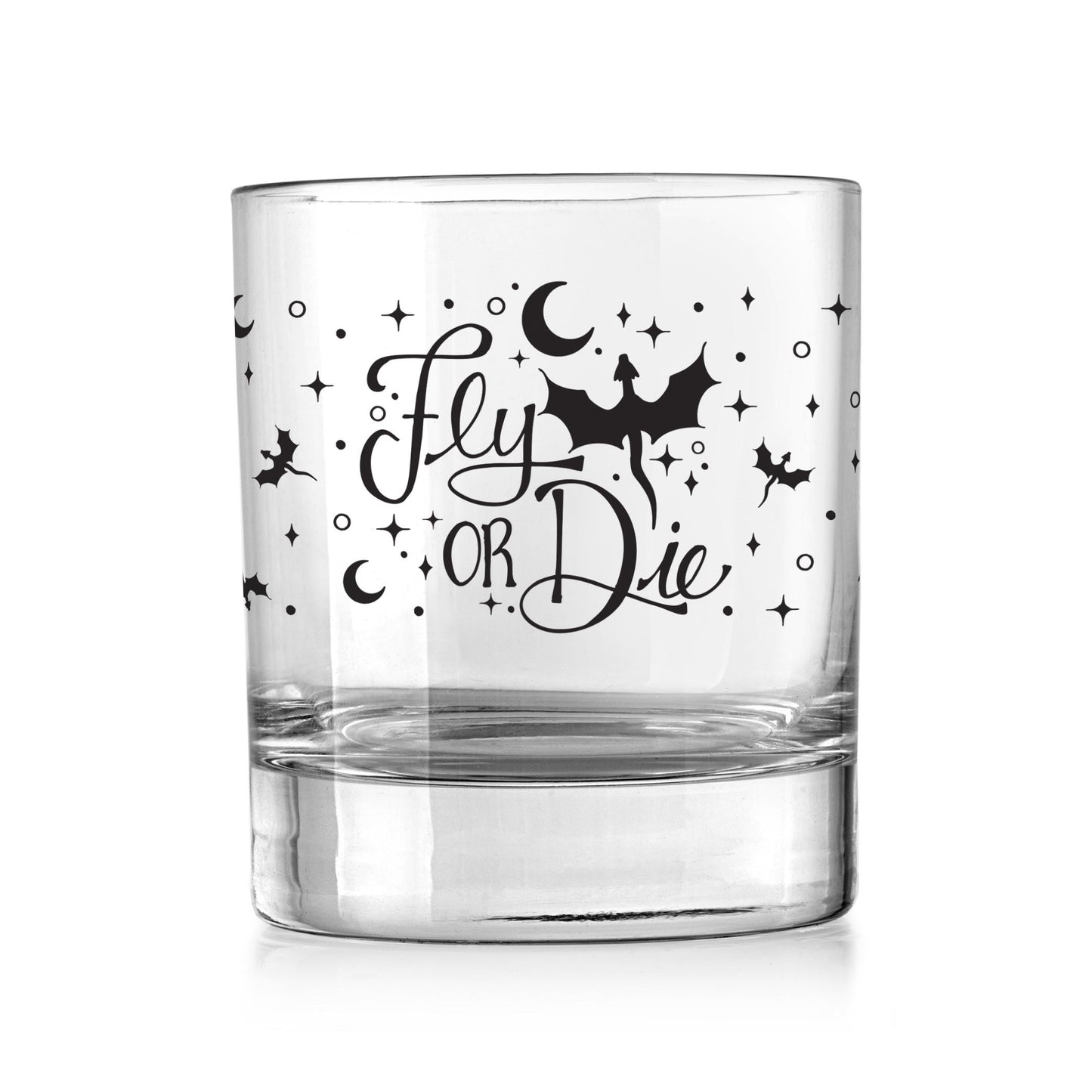 11oz Bourbon Glass-Fly Or Die -0