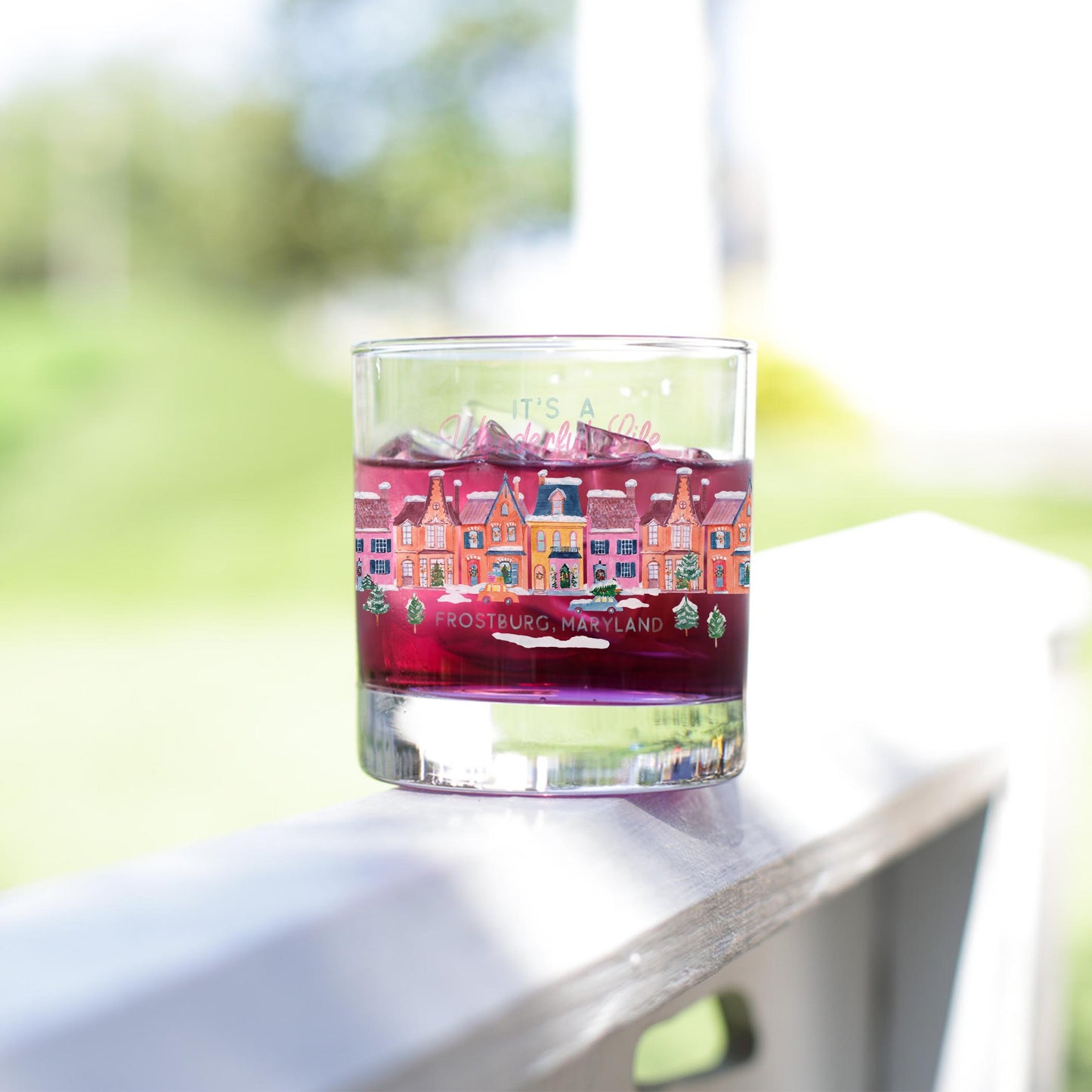 11oz Bourbon Glass-L+L It's A Wonderful Life -3