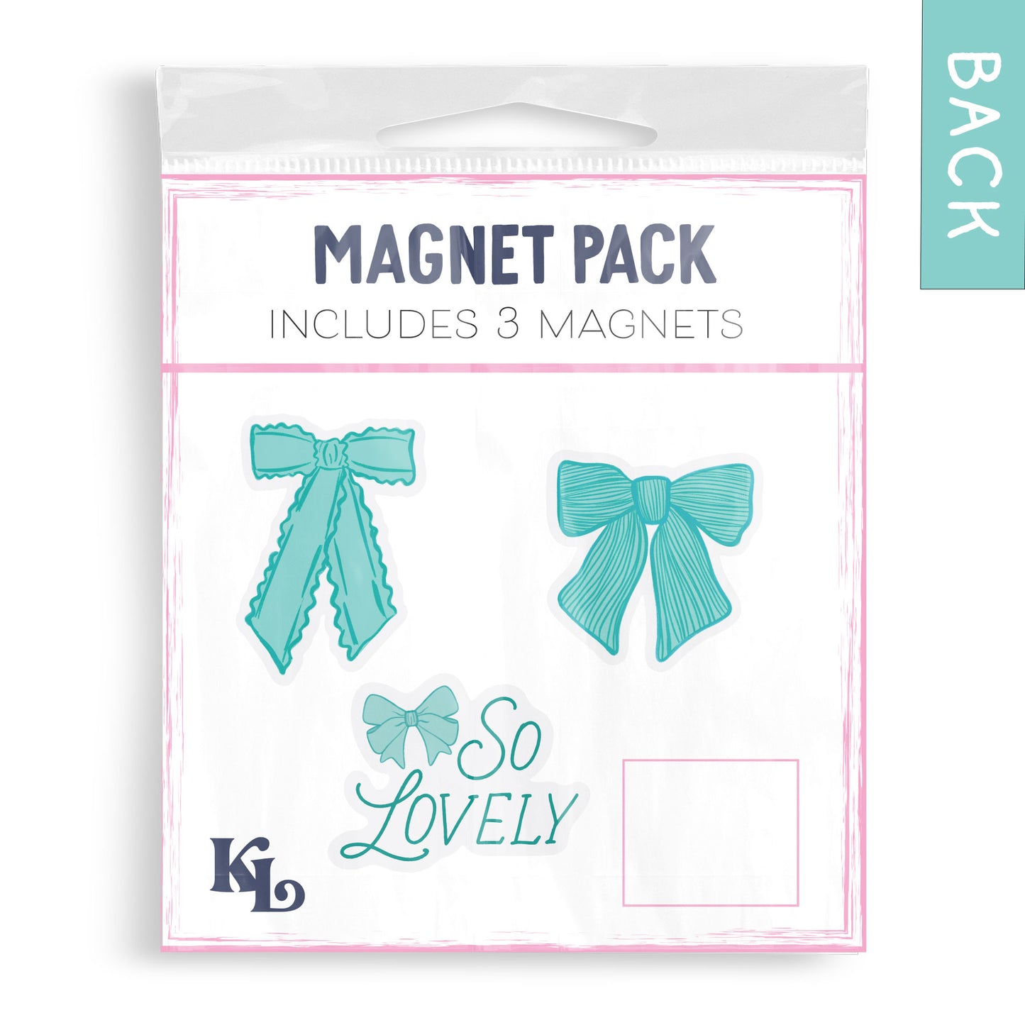 Preppy Bows Magnet Pre-Pack | Blue Preppy Bows