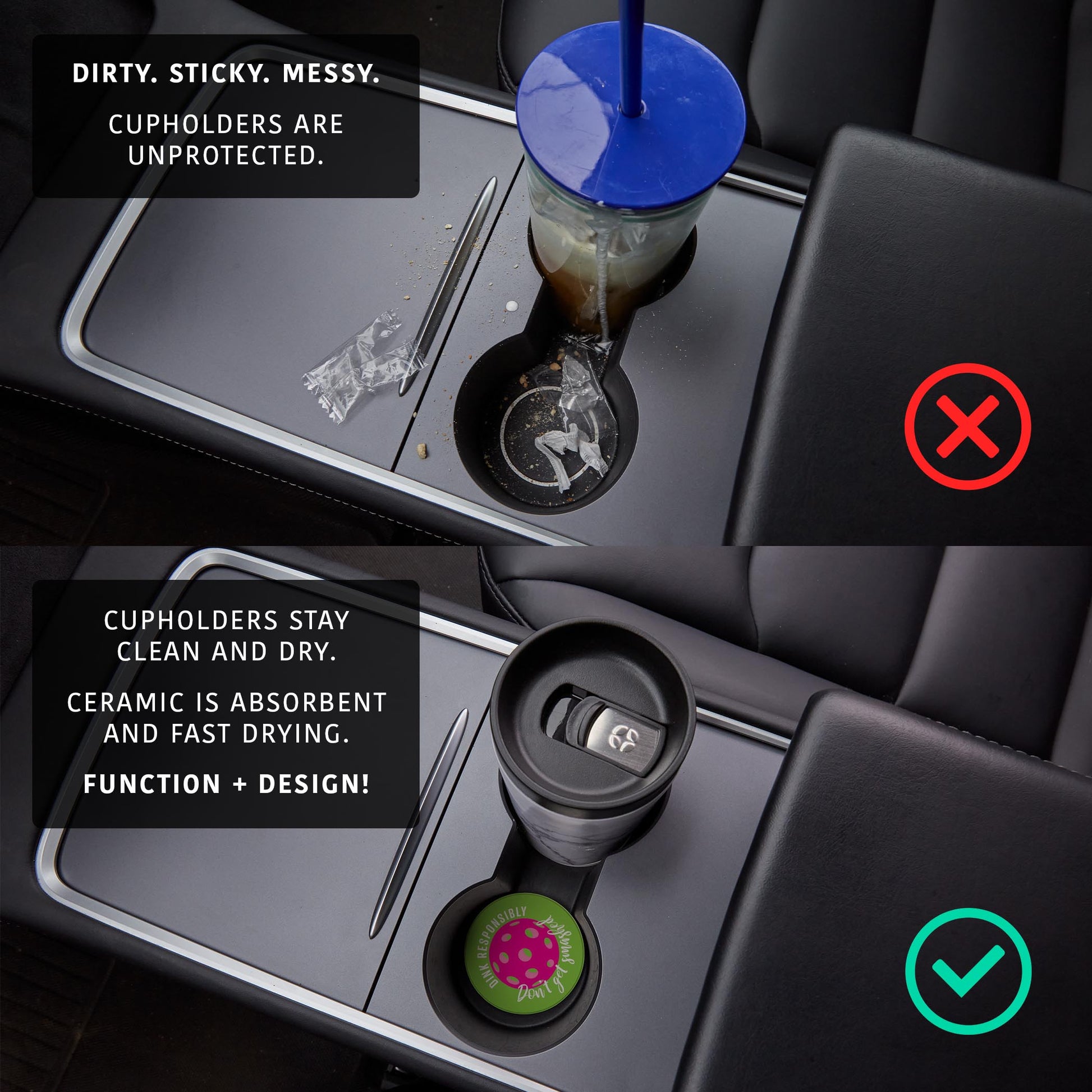 Car Coaster 2-Pack Kalia Lane-Dink Responsibly & Rather Pickleball -3