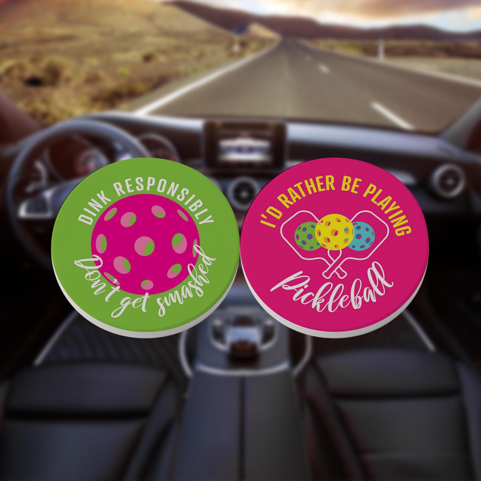 Car Coaster 2-Pack Kalia Lane-Dink Responsibly & Rather Pickleball -8
