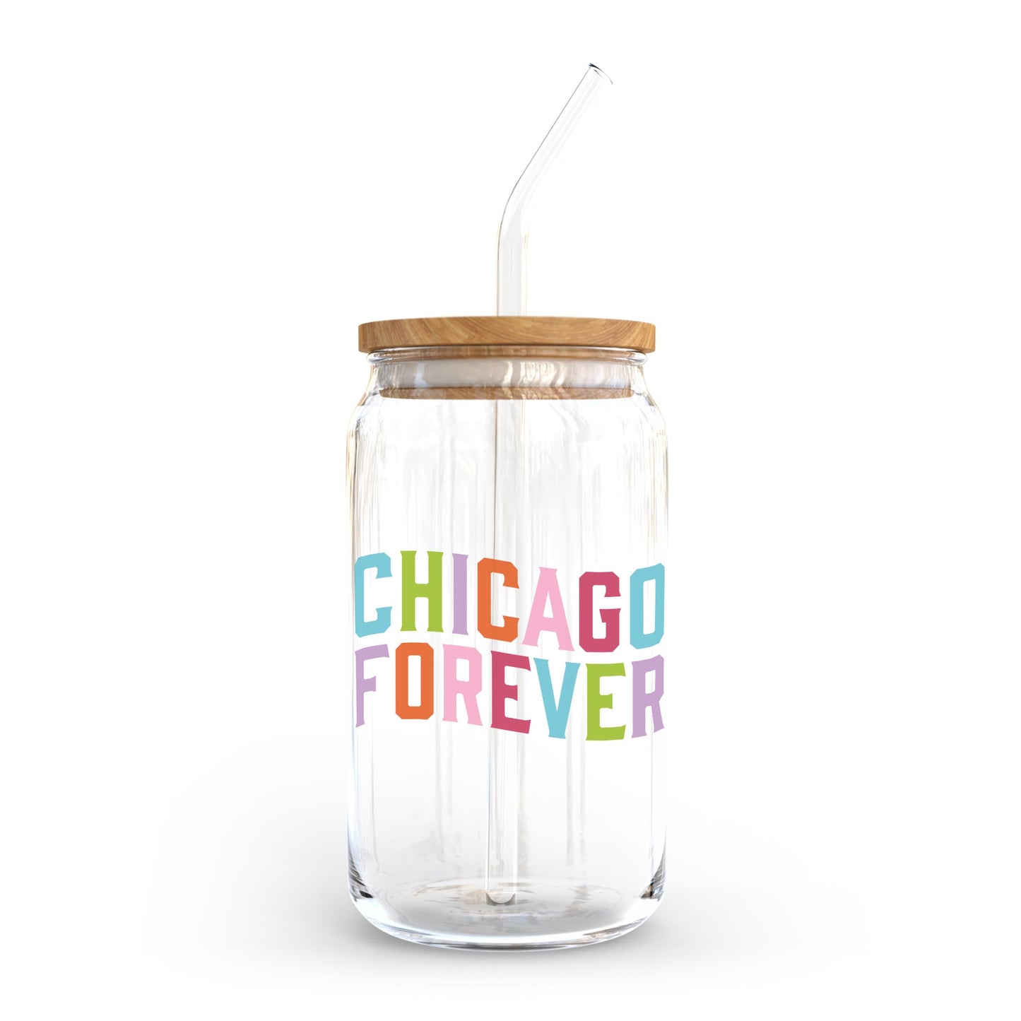 16oz Cold Brew Glass-Chicago Forever