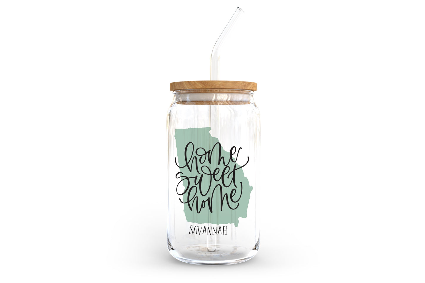 Love+Local 16oz. Glass Tumbler | Home Sweet Home