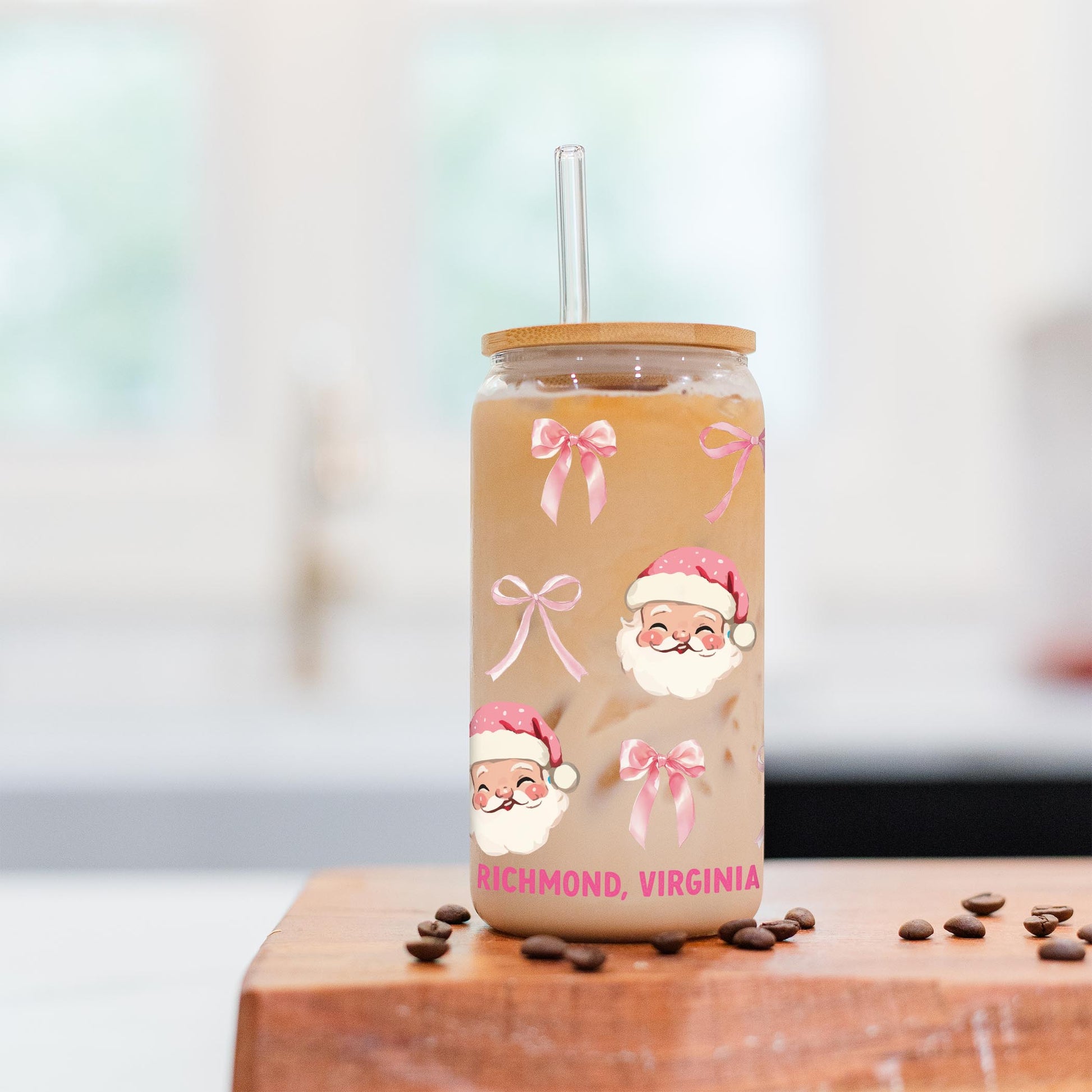 16oz Cold Brew Glass-Love+Local Blush & Baubles - A Grand Millennial Christmas -2