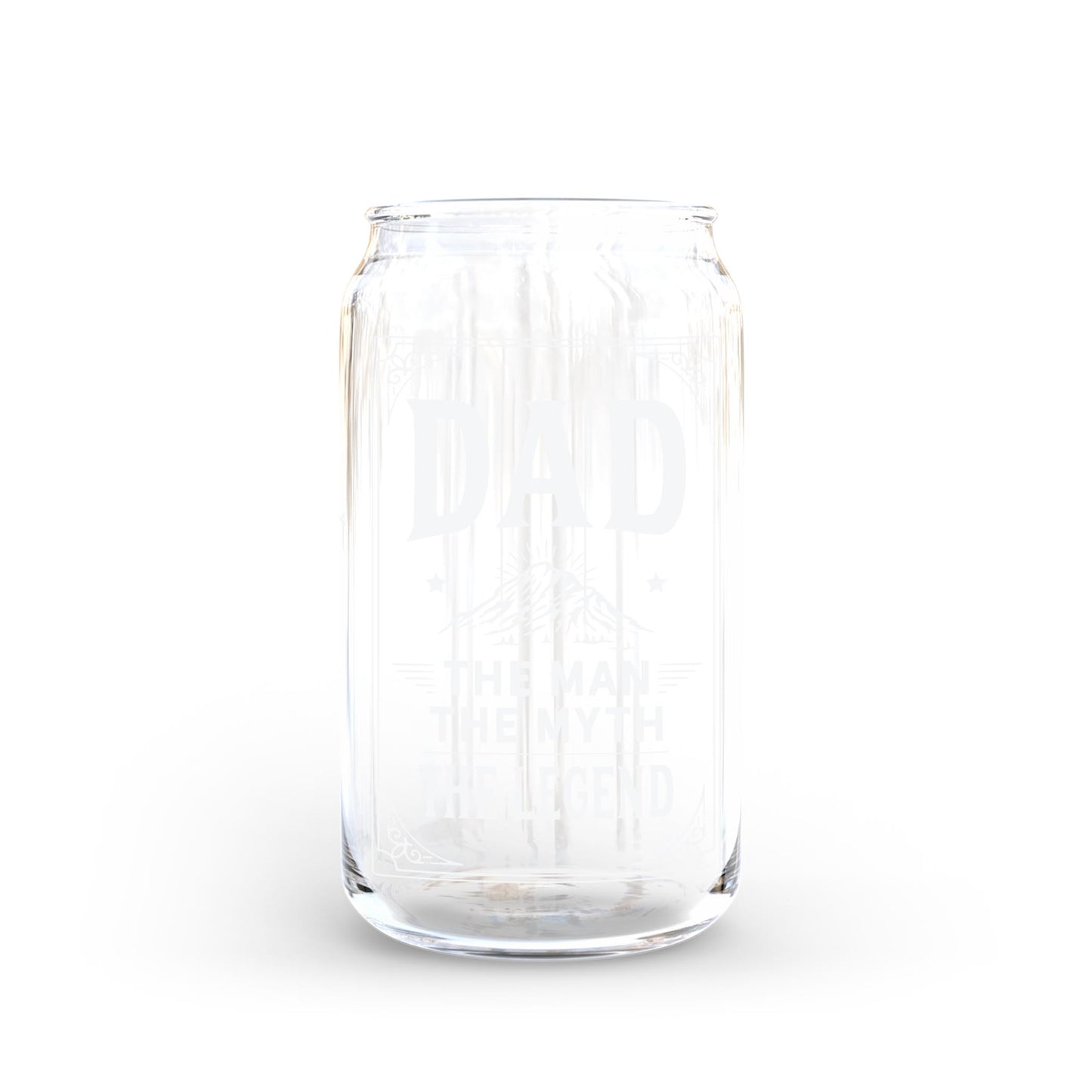 16oz Glass Can-The Man The Myth The Legend -0