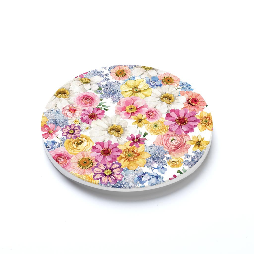 Car Coaster-Fantasy Garden Florals 1 -1
