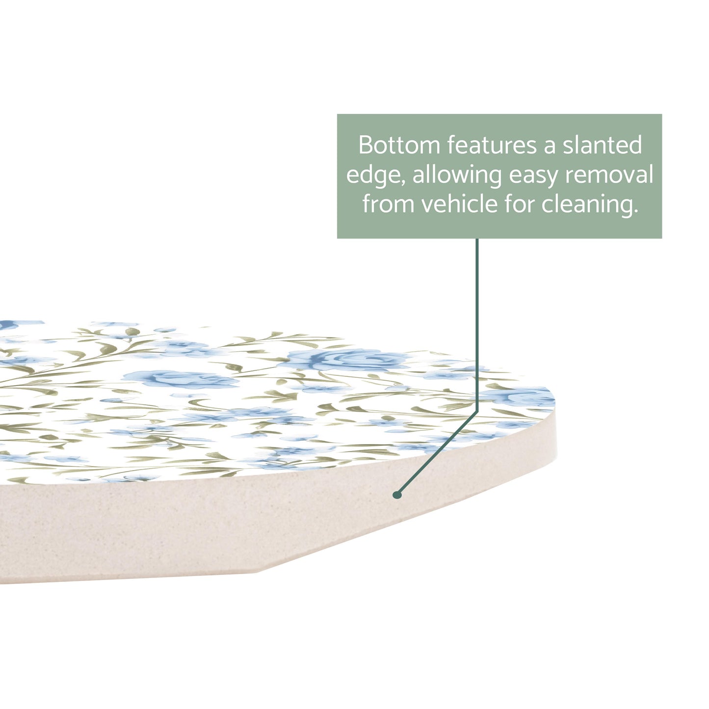 Car Coaster-Chinoiserie Chic Rose Floral Pattern