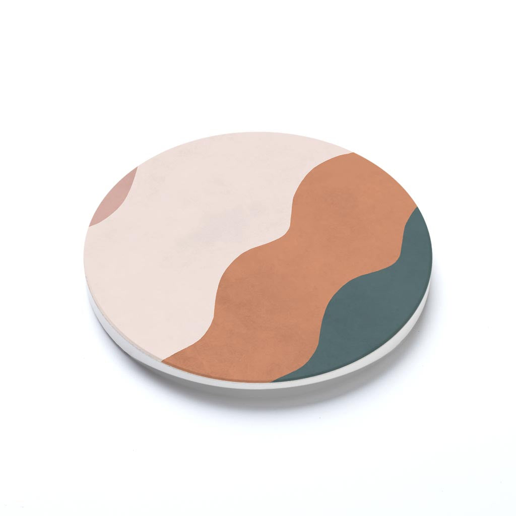 Car Coaster-Abstract Retro Shapes 4 -1