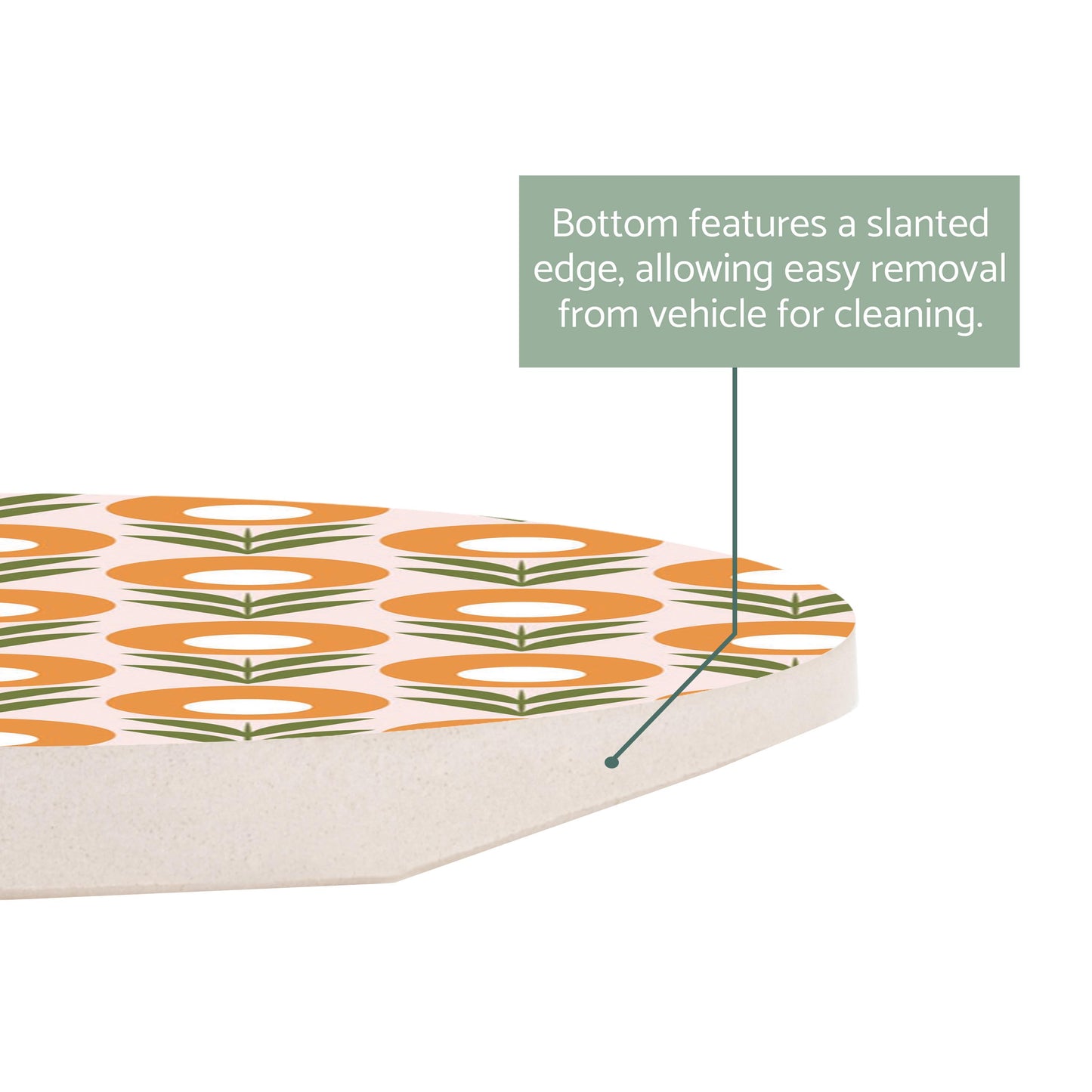 Car Coaster-Groovy Flower Pattern 2 -2