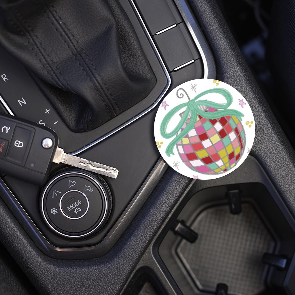 Car Coaster-Christmas Disco Ball