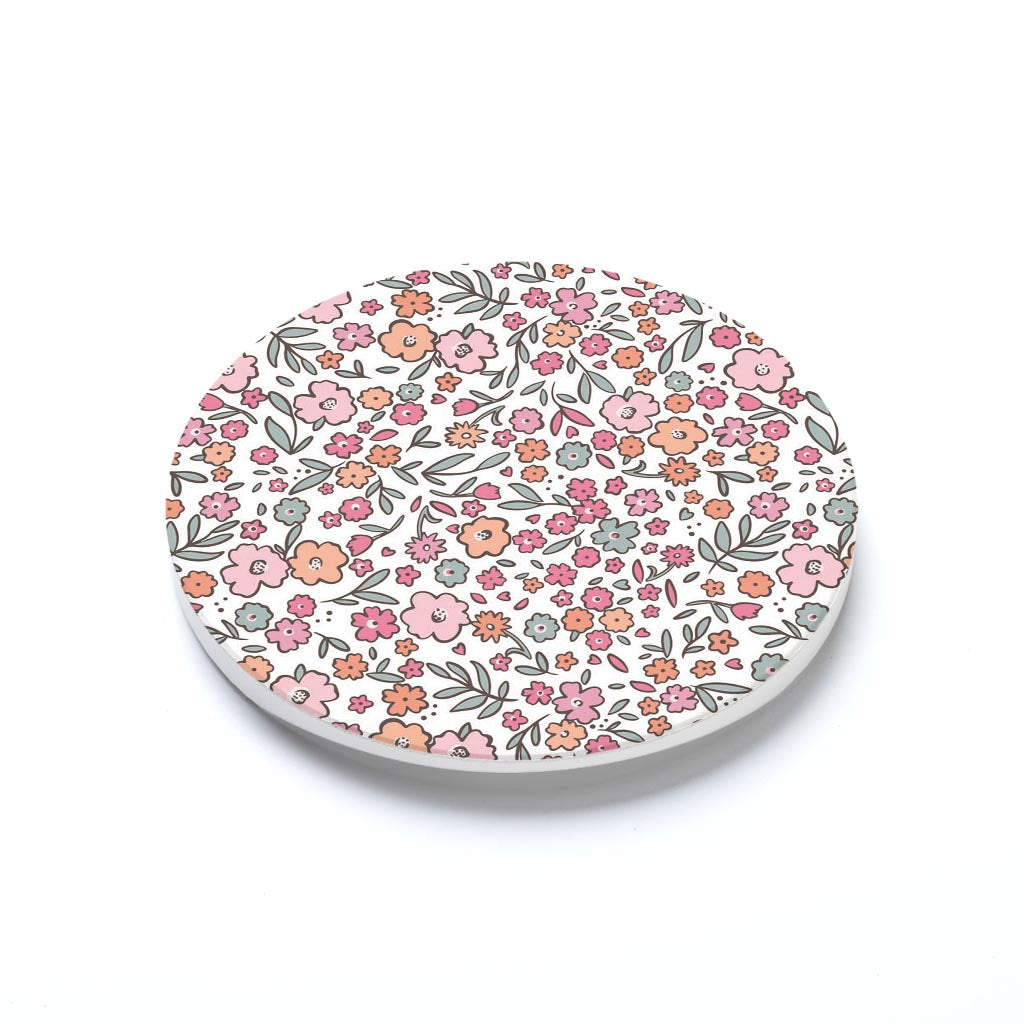 Car Coaster-Floral Pattern