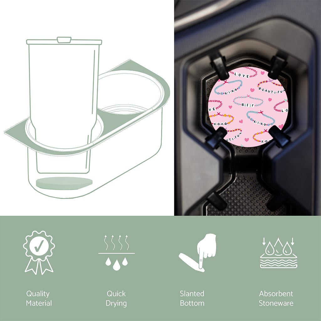Car Coaster-Friendship Bracelets