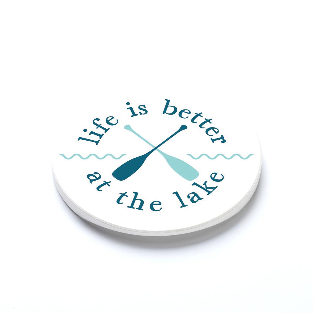 Car Coaster-Life Is Better At The Lake -1