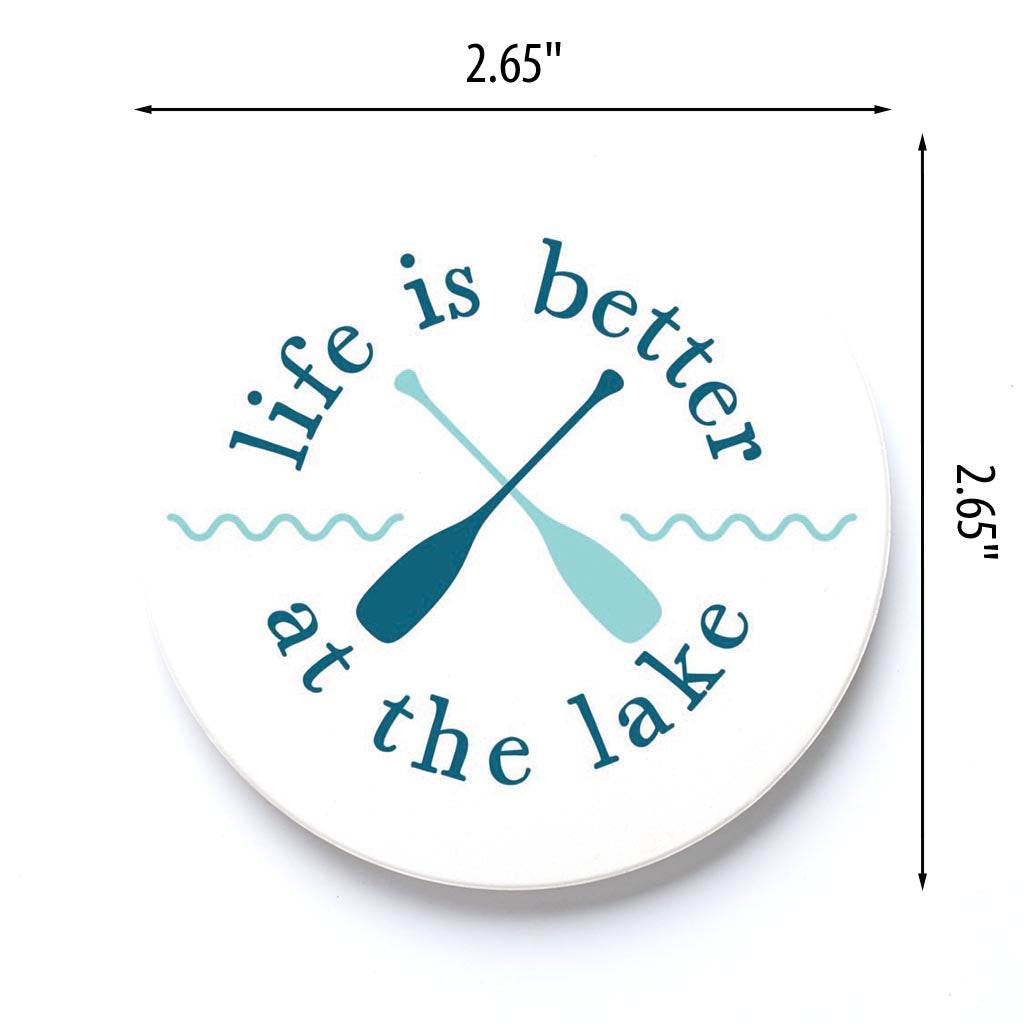 Car Coaster-Life Is Better At The Lake -3