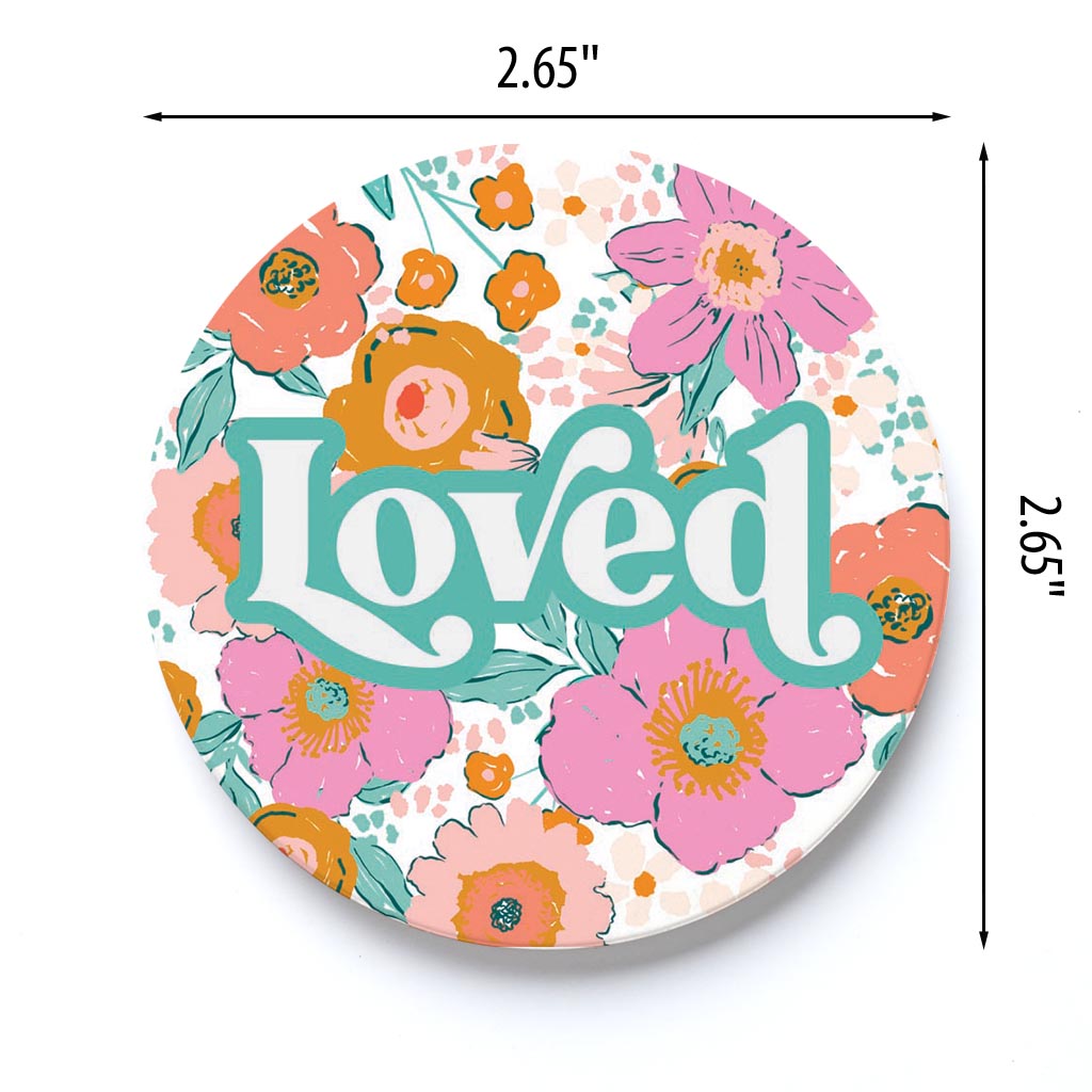 Car Coaster-Kalia Floral Loved -3
