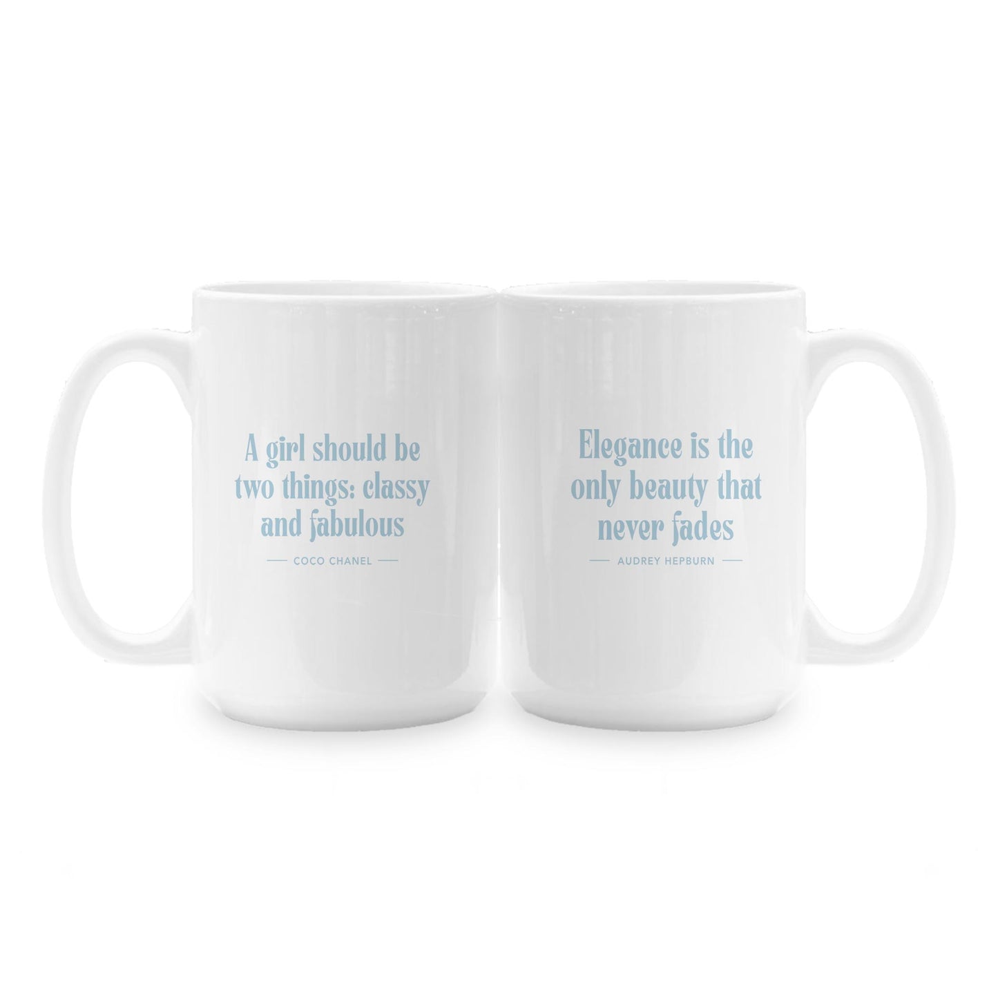 15oz Coffee Mug White-A Girl & Elegance -1