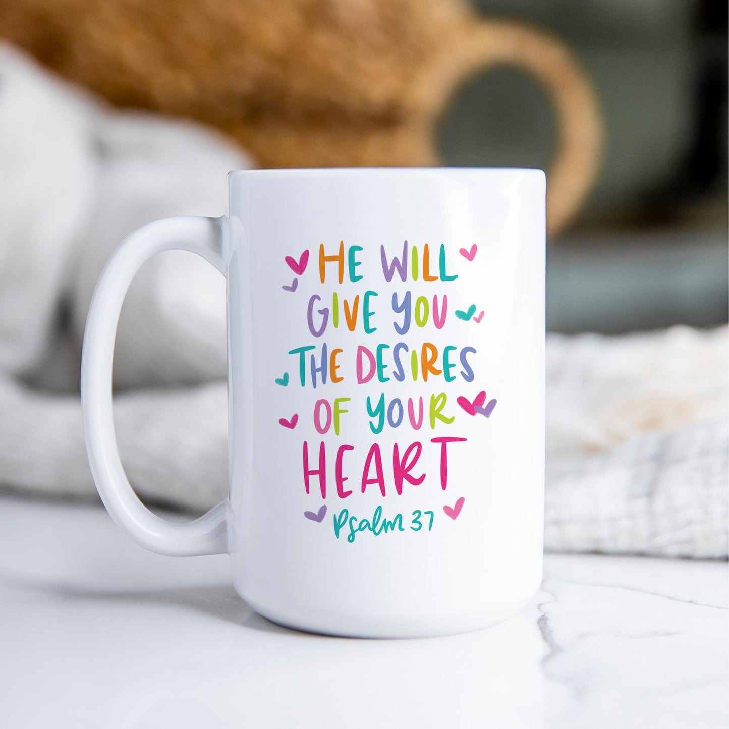 15oz Coffee Mug White-Psalm 37 The Desires of Your Heart -2