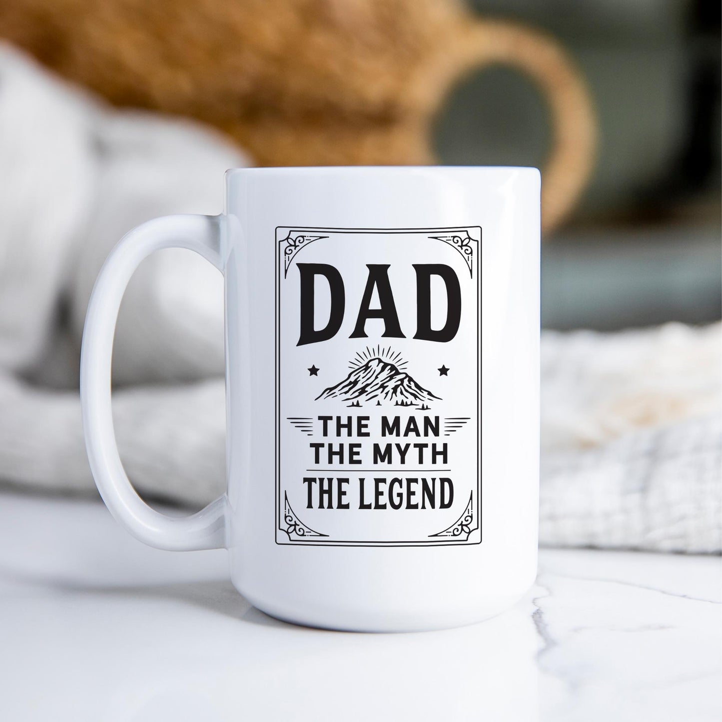 15oz Coffee Mug White-The Man The Myth The Legend -2