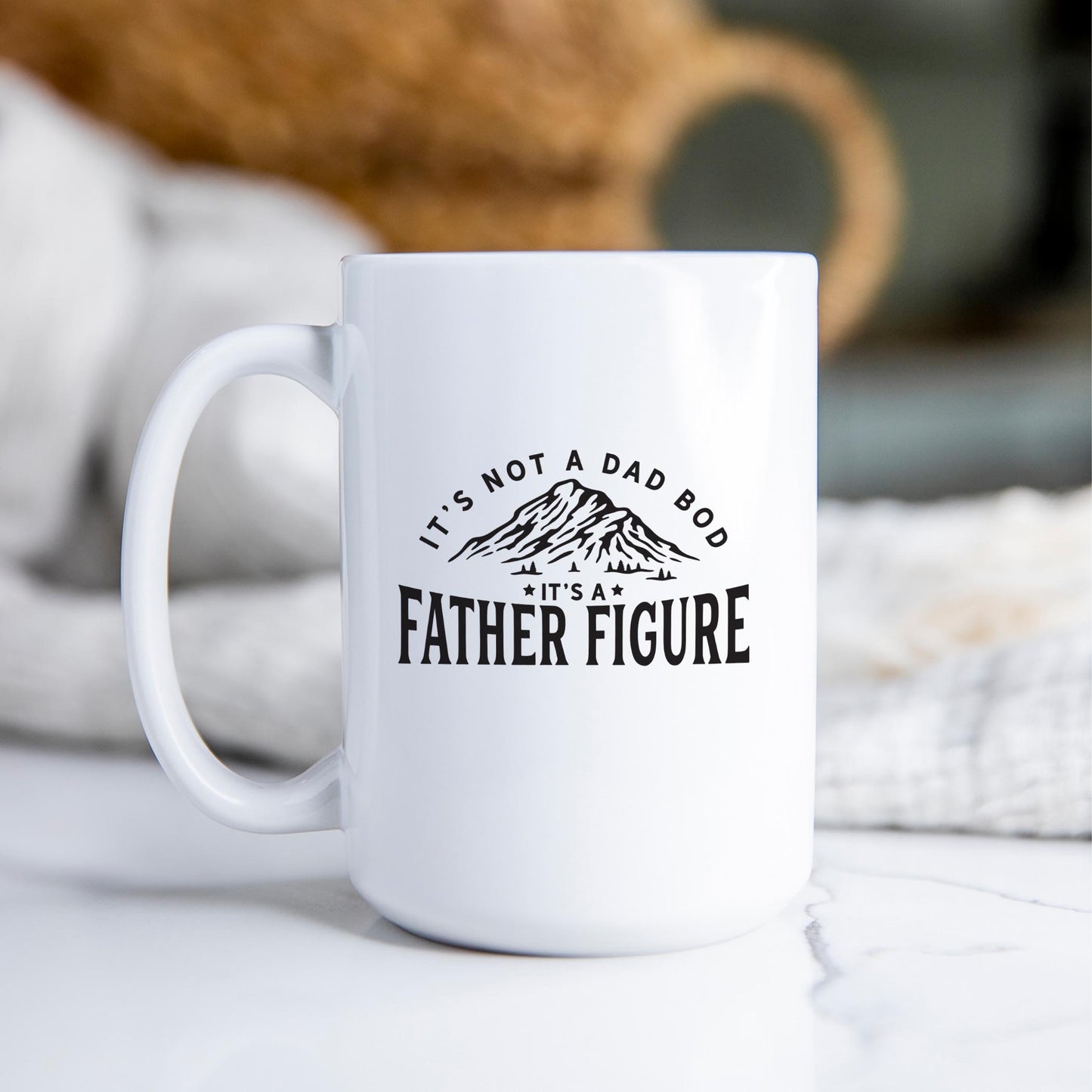15oz Coffee Mug White-It's Not A Dad Bod -2