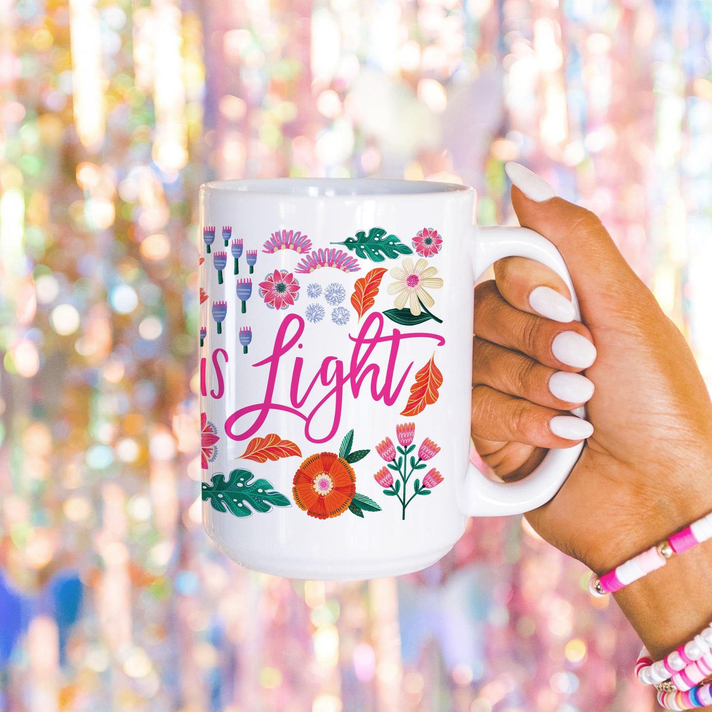 15oz Coffee Mug White-Radiant Hope Radiant In His Light -4