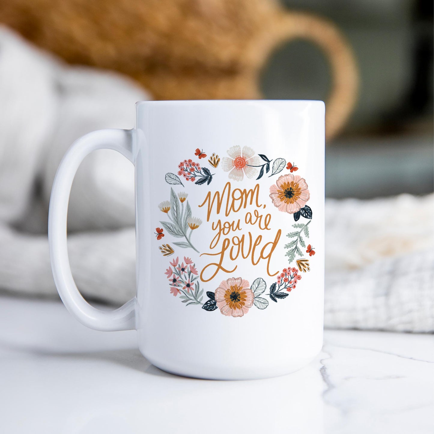 15oz Coffee Mug White-Pretty Things Loved