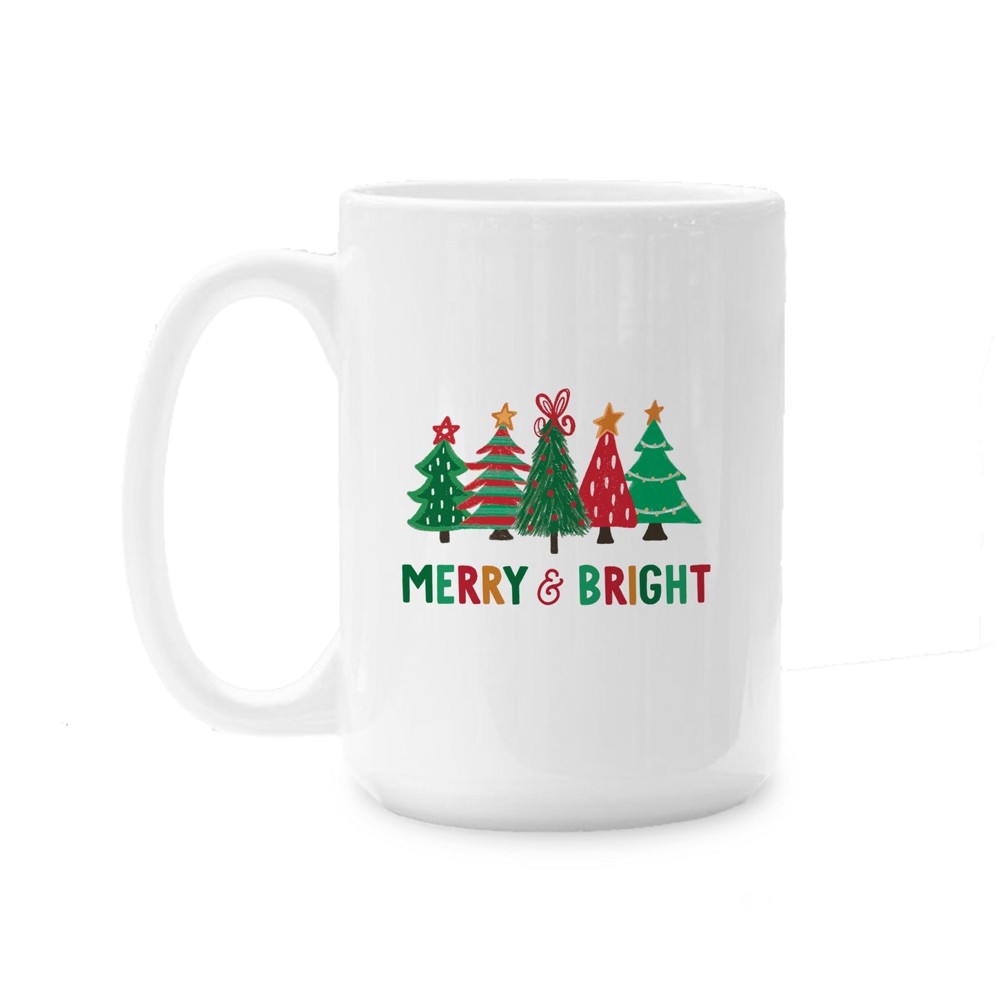 15oz Coffee Mug White-Whimsy Wonderland Traditional Merry & Bright -0